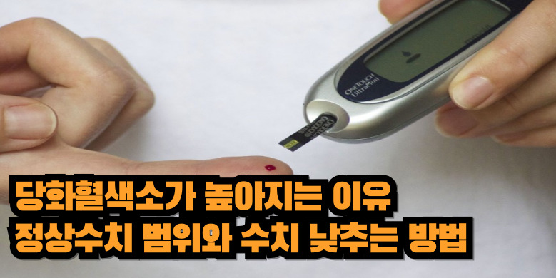 당화혈색소 정상수치와 낮추는 방법